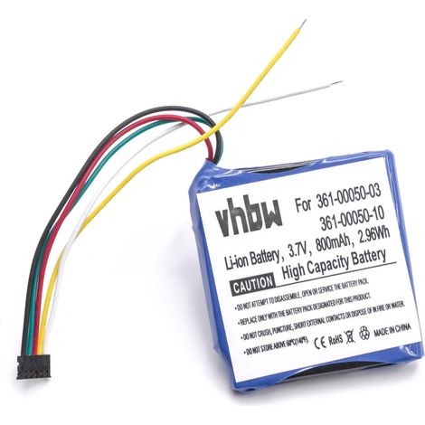 vhbw batteria compatibile con Garmin Edge 510 GPS computer da bicicletta tachimetro bici (800mAh, 3,7V, Li-Ion)