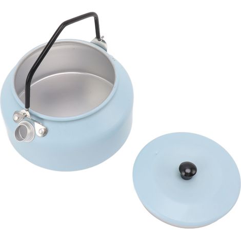 0,9-Liter-Multifunktions-Wasserkocher für Camping, tragbar, aus lebensmittelechter Aluminiumlegierung, ideal für Tee, Picknicks und Wanderungen, Himmelblau (1/5)