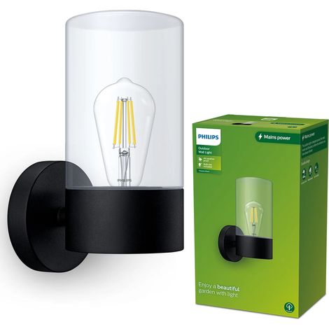 Philips LED Flareon 8720169266537 Applique extérieure E27 noir V178703 (1/4)