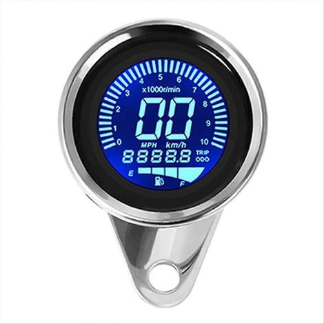 Compteur de vitesse numérique pour moto, odomètre avec éclairage nocturne, A (1/5)