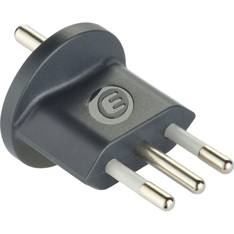 ADATTATORE FISSO DA SCHUKO A SPINA 10A da sp.schuko a sp.2P+T 10A - 70035  - ELECTRALINE