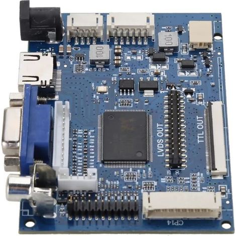 Schermo LCD PCB800099 per scheda di controllo GPS per auto, compatibile con VGA AV a TTL RGB LVDS