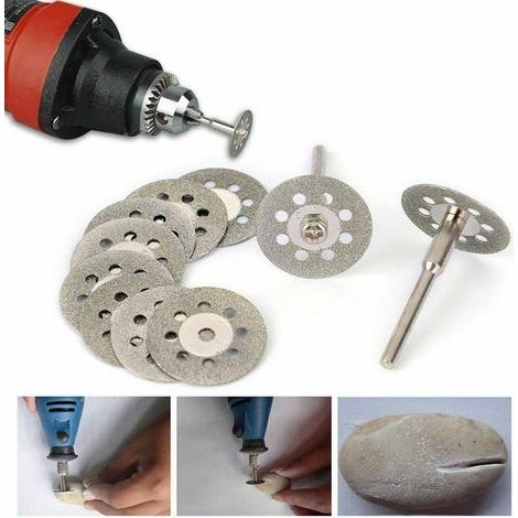 Pack of 10 diamond saw blades, mini diamond cutting discs, diamond abrasive discs (1/5)