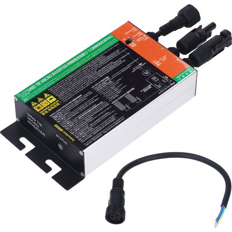 Micro-onduleur réseau MPPT 600W, ondes sinusoïdales pures, énergie alternative AC230V, onduleur solaire photovoltaïque pour système connecté au réseau. (1/5)