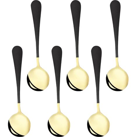 Cuillère À Soupe - En Acier Inoxydable - Pour Cuisine Maison Et Professionnelle - Lot De 6 (1/5)