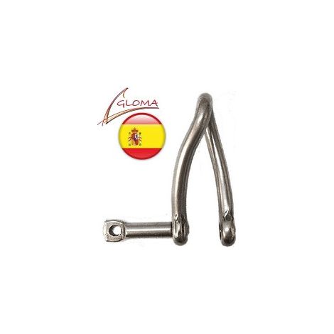 Manille torse axe imperdable inox A4 gloma - Diamètre: 4