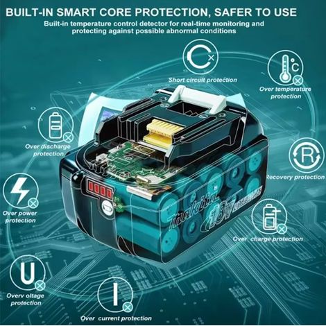 Kompatibel mit Makita BL1860 Akkus (18V 6000mAh) inklusive Verpackung (1/4)