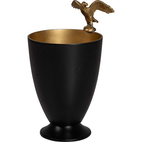 Sektkühler Adler Aluminium Schwarz Gold 20X22X34Cm (1/5)