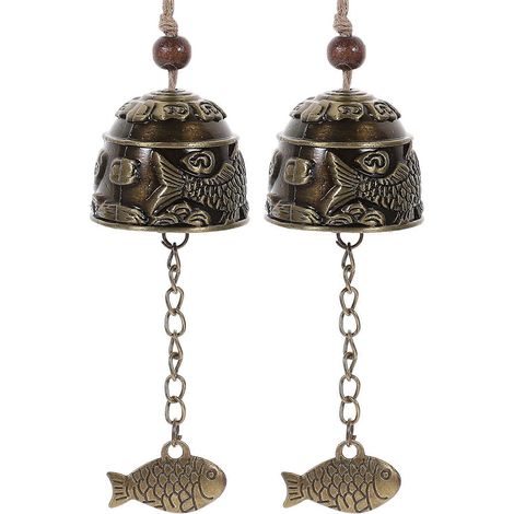 Carillon éolien décoratif en métal en forme de paon, lot de 2, idéal comme cadeau. (1/5)