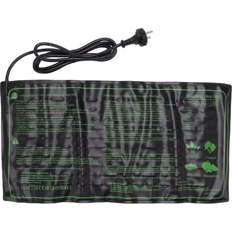 Tapis chauffant semis imperméable pour jardin horticulture, prise EU 220-240V (1/5)