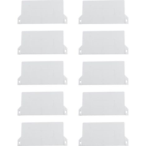 Lot de 10 plaques de base en plastique de 89 mm pour stores verticaux, poids de base portables, accessoires pour stores verticaux à rouleau (blanc)-10.20X5.00X0.30CM-White