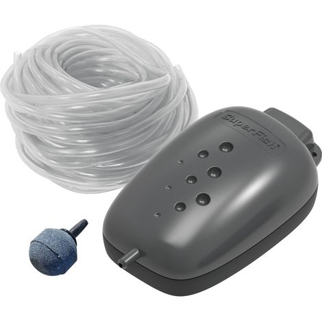 Kit Aération Bassin jusqu'à 250 litres Pompe à Air 96 L/H Complète (1/4)
