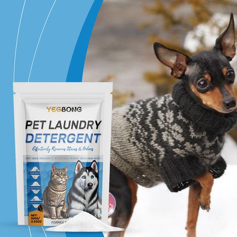Lessive douce au parfum frais, respectueuse des animaux, nettoie et élimine la saleté en douceur, laissant une sensation de fraîcheur – 100 g -- AUTLEAD (1/5)