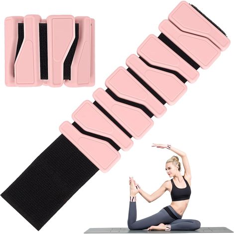 Lot de 2 Poids Poignet(1lb Chacune), Réglables Poids Poignet, Ankle Weights pour Hommes et Femmes, Portables Leste Cheville pour Yoga, Danse, Pilates, Aérobic, Marche, Natation (1/5)