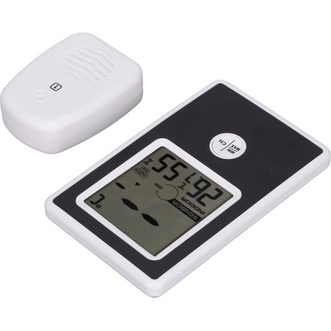 Thermomètre Hygromètre Numérique Intérieur Extérieur avec Sonde et Affichage LCD