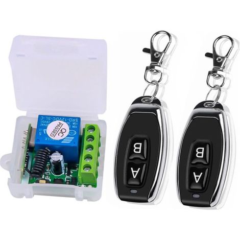 1 Module récepteur-émetteur 433 MHz, 1 canal, 12 V CC, décodage 1527, modes verrouillage, maison connectée (1/5)