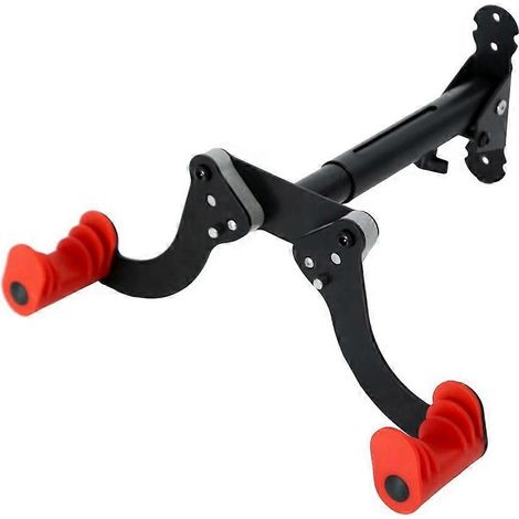 Support mural réglable pour vélo, idéal pour ranger vélos et trottinettes, avec crochet pliable et télescopique. (1/5)