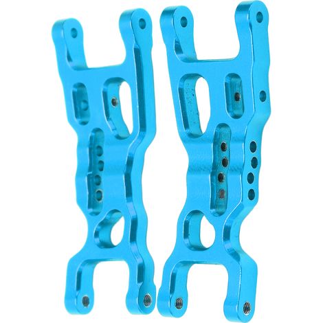 2 bras de suspension inférieurs avant en aluminium pour Losi MiniT 2.0 2WD 1/18 RC Stadium Truck (bleu) (1/5)
