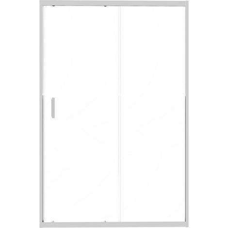 Porta Scorrevole 98-102x185h 4mm Cromato - Volta