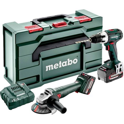 Kit d'accumulateurs Metabo Combo Set 2.4.1 18 VBS 18 LT + W18 L 9-125 Quick metaBOX 165 L