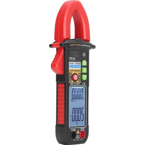 6V bis 600V Stromzangen-Multimeter mit Sprachausgabe, automatischer Bereichswahl, AC/DC-Strom- und Spannungsmesser für Elektriker (1/5)