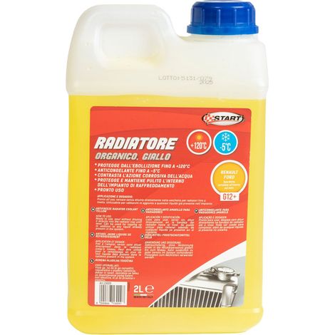 START Liquido Radiatore Giallo G12+ 2 Litri Pronto Uso con Protezione Originale (1/4)