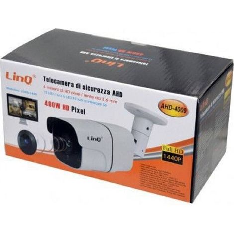 Trade Shop - Cámara De Seguridad Para Dvr Ahd Visión Nocturna 3.6mm 400w 1440p Ahd-4009 -