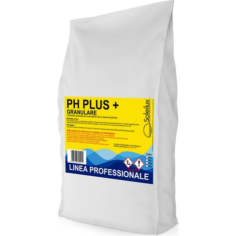 25 Kg Correttore Ph Più + Granulare Per Regolare I Valori Di Ph Troppo Bassi dell'acqua piscina - SACCO