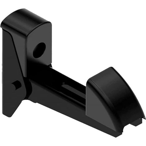 Store Menuiserie – Arrêt automatique pour volets battants – Aluminium noir – Compatible jusqu’à 5 cm d’épaisseur – Fixation à sceller – Entraxe 48 mm (1/4)