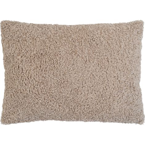 Tavira Cuscino Rettangolare in Bouclé Grigio-Beige 45x60 cm (1/3)