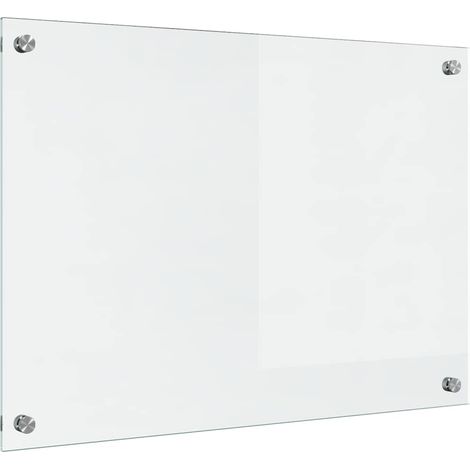 Salpicadero de cocina Transparente 70 x 50 cm vidrio templado vidaXL