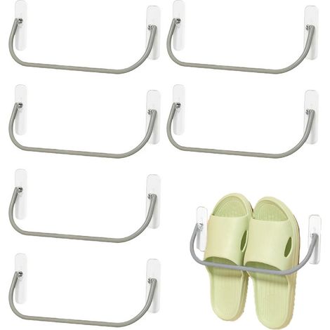 Pezzi Scarpiera pieghevole Scarpiera per pantofole Scarpiera da parete Scarpiera da parete Scaffale portaoggetti per soggiorno Non è necessaria la foratura (1/5)