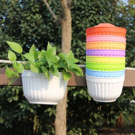 8 Stück 21 cm lange vertikale Wandblumen zum Aufhängen im Garten, Wohnzimmer, Fenster, Innen und Außenbereich, Küche, Kräuter, Balkon, Handlauf, (1/5)