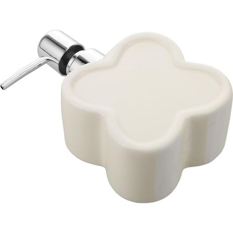 Flacon distributeur de savon en céramique avec pompe pour savon pour les mains dans la salle de bain (1/5)