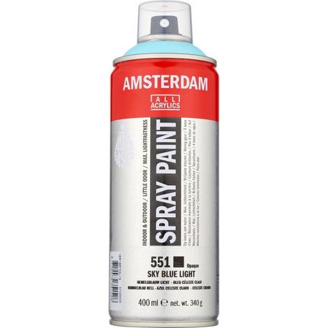 Bombe de peinture Amsterdam 400 ml bleu céleste clair (1/3)