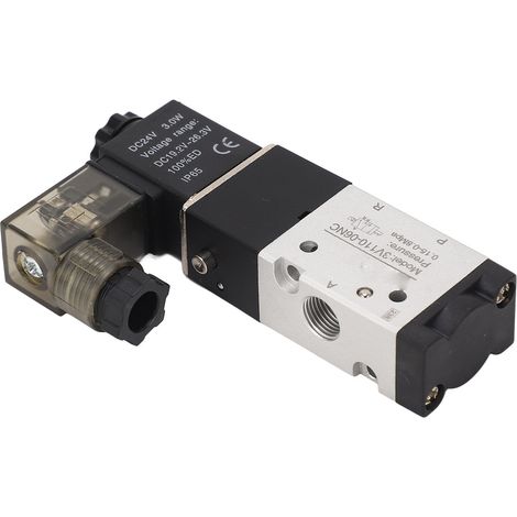 Pneumatisches Magnetventil, elektrischer Luftschalter 1/8 Zoll NPT, 2 Positionen, 3-Wege, 24 V DC zur Steuerung (1/5)