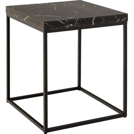 Barossa Couchtisch 40cm Marmor Dekor schwarz.