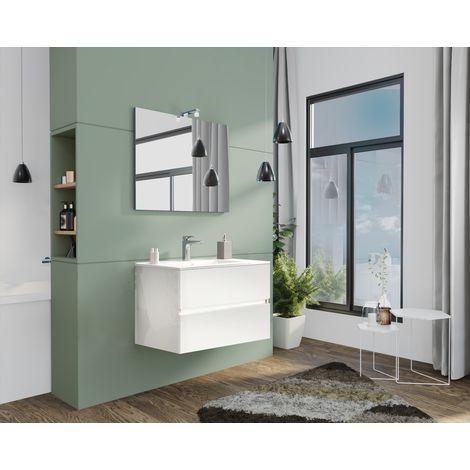 Mueble de baño Cm. 80 Nuevo Splash Blanco