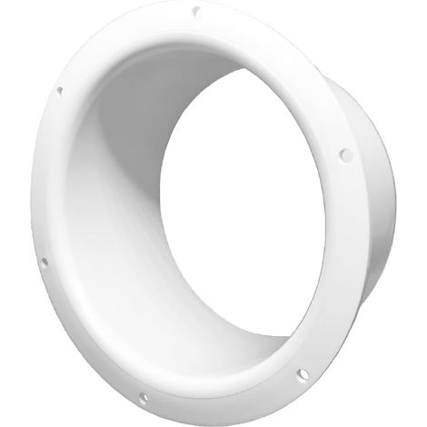 1 Bride murale 150 mm, Raccord PVC, Pour conduit ventilation, Intérieur et extérieur