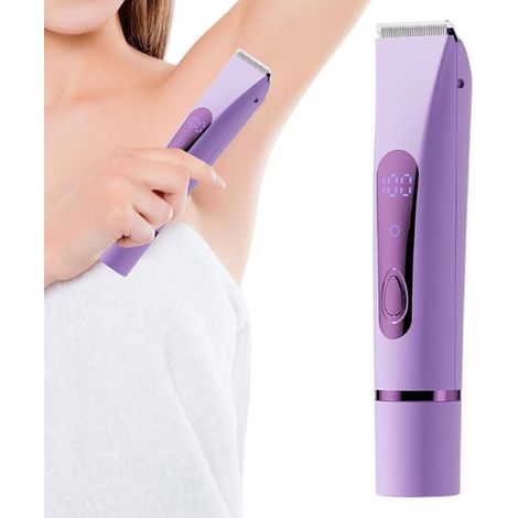 Tondeuse corporelle pour hommes, rasoir électrique - Tondeuse portable multifonctionnelle pour la barbe, le visage, les bras, les sourcils, les jambes, les cuisses, les zones intimes et les oreilles (1/5)