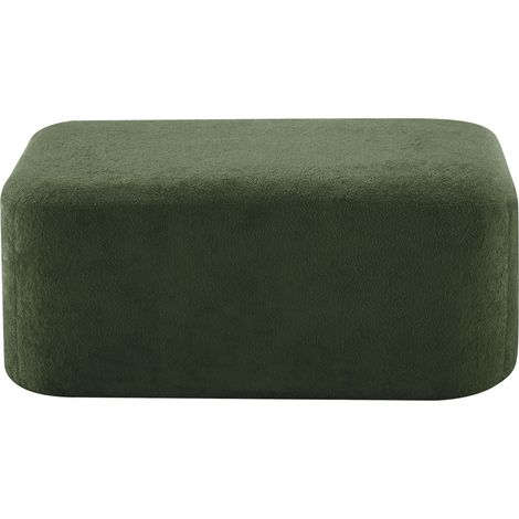 Puf reposapiés modular de terciopelo verde 96 x 69 x 45 cm MODENUIT (1/5)