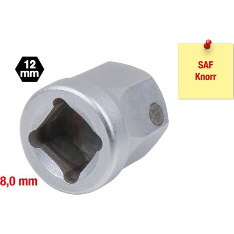 KS Tools Spezialeinsatz 4-kant mit Magnet, 8,0 mm, für SAF und Knorr Sättel (1/5)