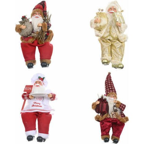 General Trade, Babbo Natale su Mongolfiera, Altezza 80cm, Assortito
