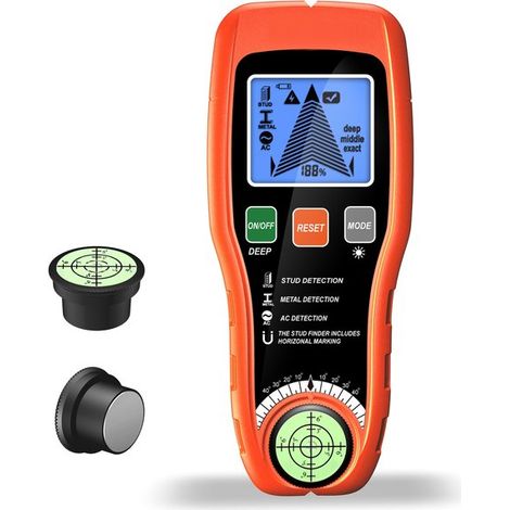 Detector de paredes 7 en 1, detector de clavos, escáner de cables, buscador de madera, detección precisa, pantalla LCD (1/4)