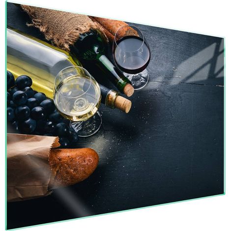 protège-plaque de cuisson en verre 70x52 Vin (1/5)