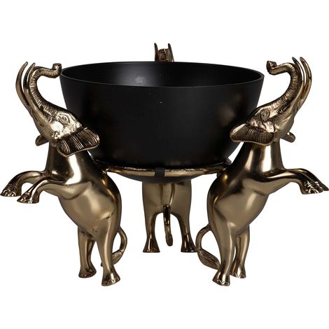 Sektkühler Elefanten Schwarz Aluminium 43X43X30 Cm (1/5)