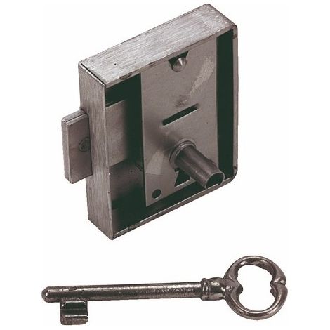 Serrure de meuble pour armoire droite – Axe 50 mm – Coffre acier 73 mm – Clé à chiffre incluse – PM305-50 D – Devismes