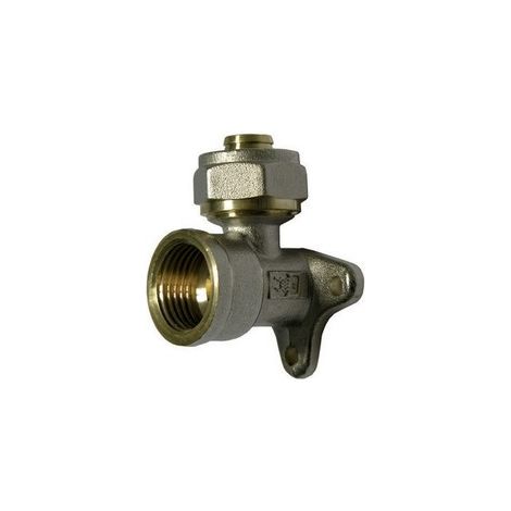 5 x RACCORDO CURVO FEMMINA CON FLANGIA A 3 FORI IK PER MULTISTRATO Misura: Diam. 3/4 x 20