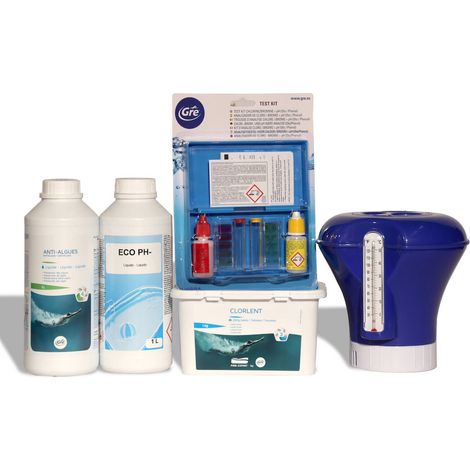 Test pH, antialghe e cloro per piscina GRE