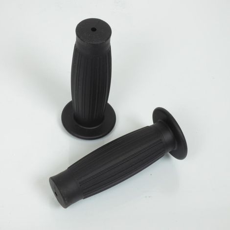 Paire de poignée vintage caoutchouc noir Vparts modèle Bullit (1/2)
